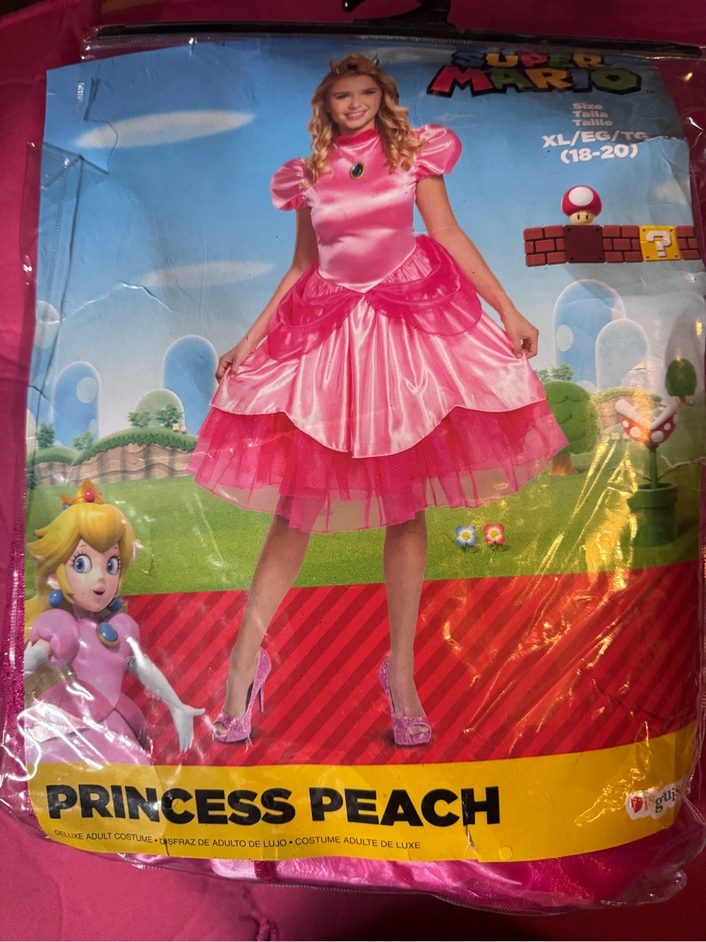 Adult princess peach costume